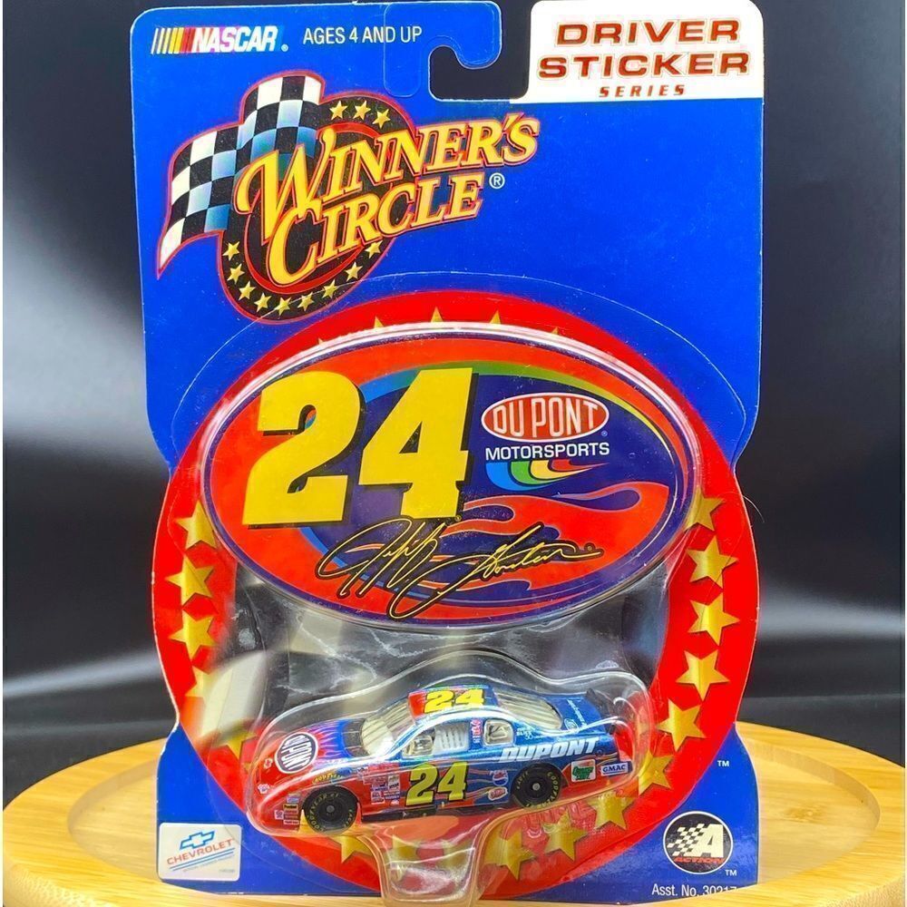 2002 Jeff Gordon 1:64 scale NASCAR car and sticker in mint condition